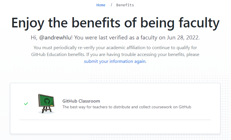 GitHub Education Faculty