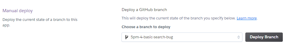 Heroku Manual Deployment