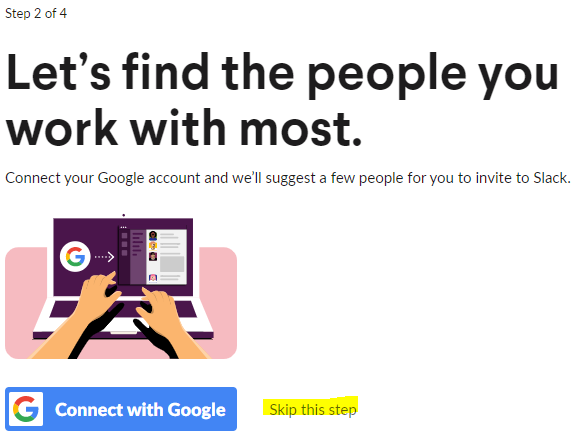 Slack Setup - Step 2